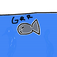 grumpy fish drawing by guest-445no3gks in Artbitrator