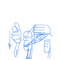 thumbs down drawing by coneycatcher in Artbitrator