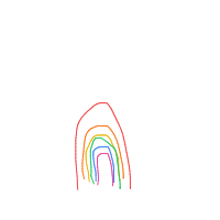 rainbow drawing by coneycatcher in Artbitrator