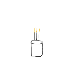 birthday cake drawing by coneycatcher in Artbitrator