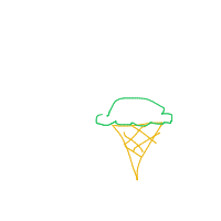 ice cream cone drawing by coneycatcher in Artbitrator