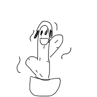 dancing cactus drawing by guest-vjf2r0bia in Artbitrator