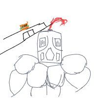 medieval knight at drive-thru drawing by kmpy76 in Artbitrator