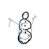 waving snowman drawing by guest-dsqkp6bde in Artbitrator