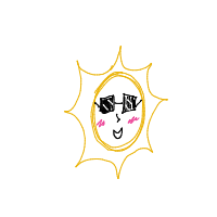 sun wearing sunglasses drawing by guest-itufhogwd in Artbitrator