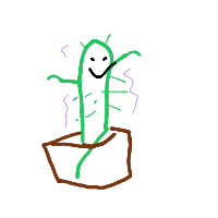 dancing cactus drawing by adzwinz in Artbitrator