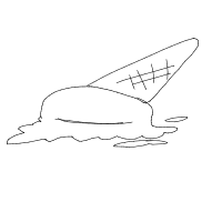 ice cream cone drawing by guest-kqakait00 in Artbitrator