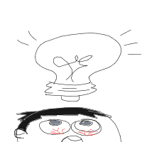light bulb moment drawing by guest-kqakait00 in Artbitrator