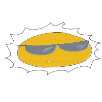 sun wearing sunglasses drawing by guest-jznl2lom0 in Artbitrator