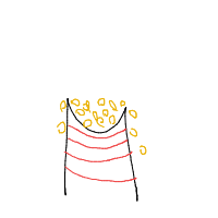 popcorn overflowing drawing by cereal in Artbitrator