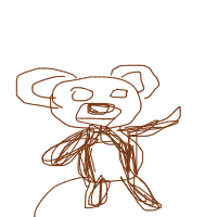 monkey with banana drawing by guest-u8ec5m5iq in Artbitrator