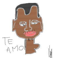 Paint Your Partner drawing by maluborges in Artbitrator