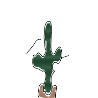 dancing cactus drawing by guest-nowerlf7d in Artbitrator