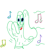 dancing cactus drawing by guest-8hk7vwb4f in Artbitrator
