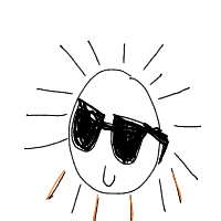 sun wearing sunglasses drawing by guest-8hk7vwb4f in Artbitrator
