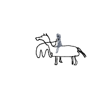knight riding a horse drawing by guest-u0fuvcytp in Artbitrator