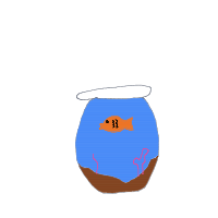 fish in bowl drawing by guest-21jlm6h4x in Artbitrator