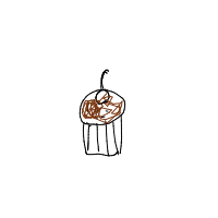 cupcake with cherry drawing by guest-e3rsy4k3s in Artbitrator