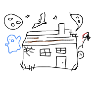 haunted house drawing by guest-7us10iitm in Artbitrator