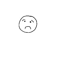 sad face drawing by guest-per15w1d7 in Artbitrator
