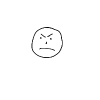 angry face drawing by guest-per15w1d7 in Artbitrator