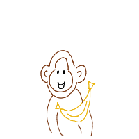 monkey with banana drawing by guest-lz4prgkql in Artbitrator