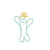 dancing cactus drawing by guest-hmfztgww9 in Artbitrator