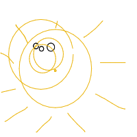 sun wearing sunglasses drawing by guest-hmfztgww9 in Artbitrator
