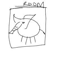 elephant in room drawing by iiioo in Artbitrator