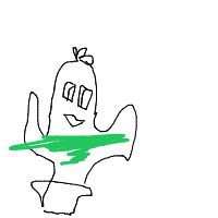 dancing cactus drawing by vanix in Artbitrator