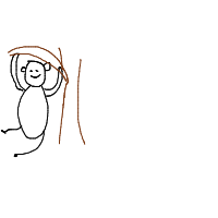 sloth hanging drawing by sunflowerstrikes in Artbitrator