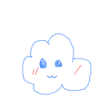 cloud with face drawing by johannaclydeeeee in Artbitrator