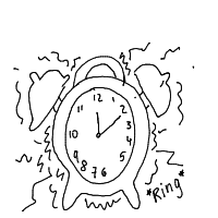 alarm clock ringing drawing by guest-28xfycgaa in Artbitrator