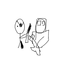 pirate vs robot drawing by guest-wgzrpj10k in Artbitrator