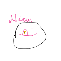 moon eating cheese drawing by guest-wiw3iwwdd in Artbitrator