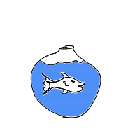 fish in bowl drawing by guest-tz96mf7t6 in Artbitrator