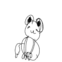 happy frog drawing by mimi in Artbitrator