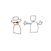 pirate vs robot drawing by guest-9qwdzra19 in Artbitrator