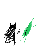 cat vs cucumber drawing by guest-7d9aqqggr in Artbitrator