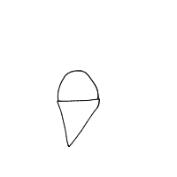 ice cream cone drawing by kevin in Artbitrator