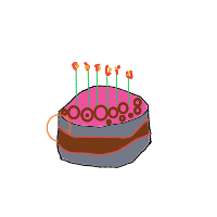 birthday cake drawing by meandme in Artbitrator