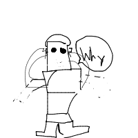robot having existential crisis drawing by guest-9z0sm65ml in Artbitrator