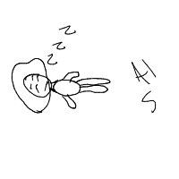 sleeping drawing by stella in Artbitrator