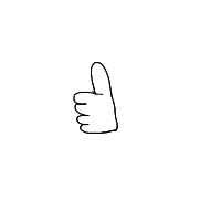 thumbs up drawing by stella in Artbitrator