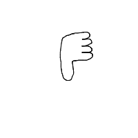thumbs down drawing by stella in Artbitrator