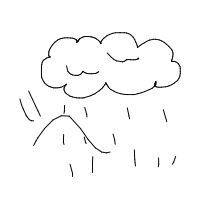 rain cloud drawing by stella in Artbitrator
