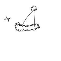 party hat drawing by stella in Artbitrator