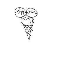 ice cream cone drawing by stella in Artbitrator