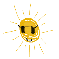 sun wearing sunglasses drawing by adzwinz123 in Artbitrator