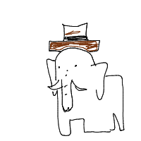 elephant with a hat drawing by guest-y84dij9e0 in Artbitrator